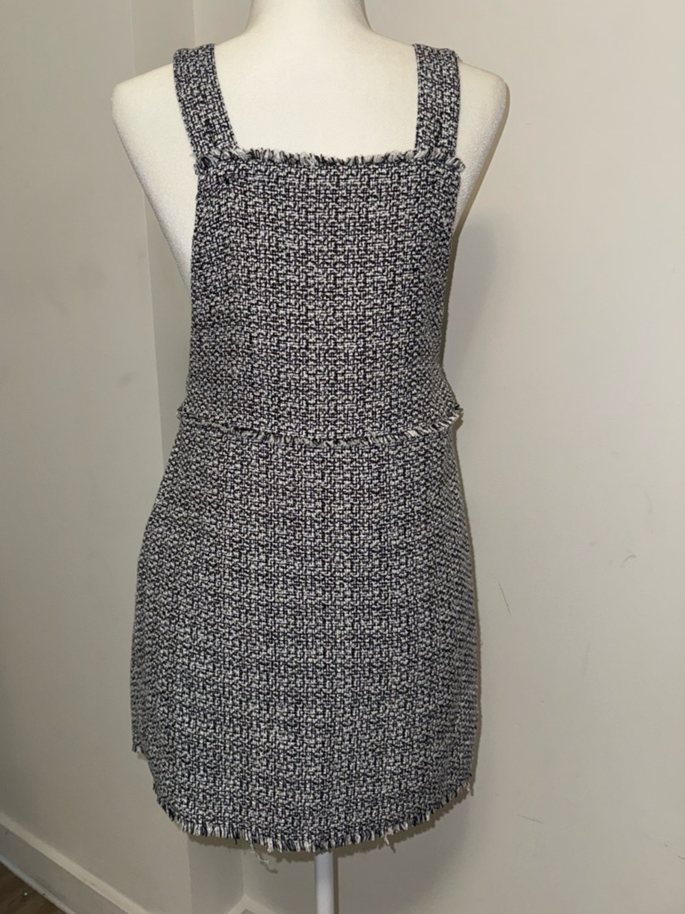 Forever 21 Black and White Tweed Mini Dress